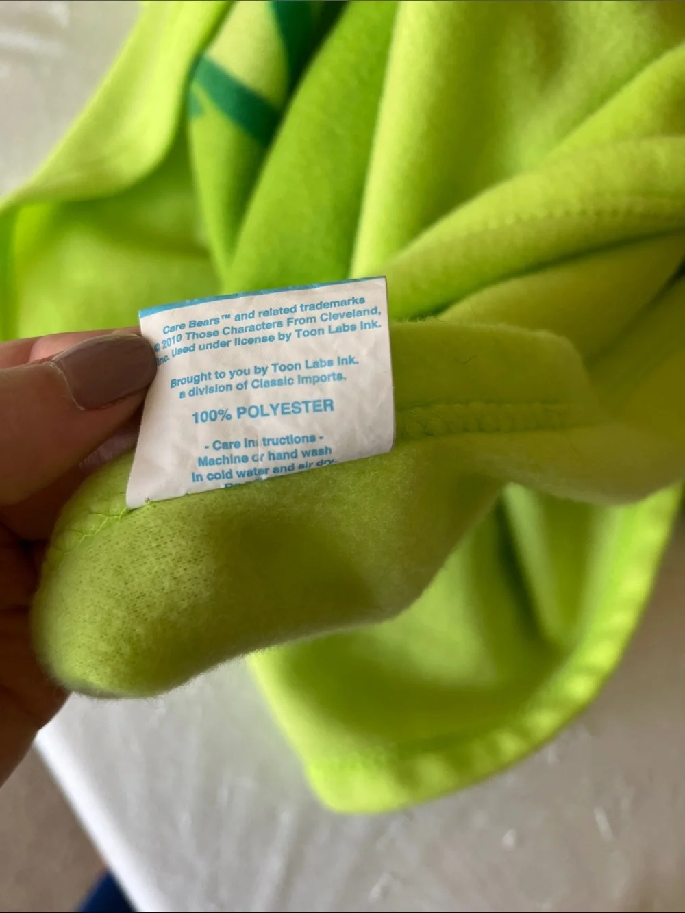 Care Bears Lime Green Shamrock Wearable Blanket Hoodie